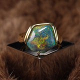 (1 of 1) Dark Opal Ring in 18K Gold